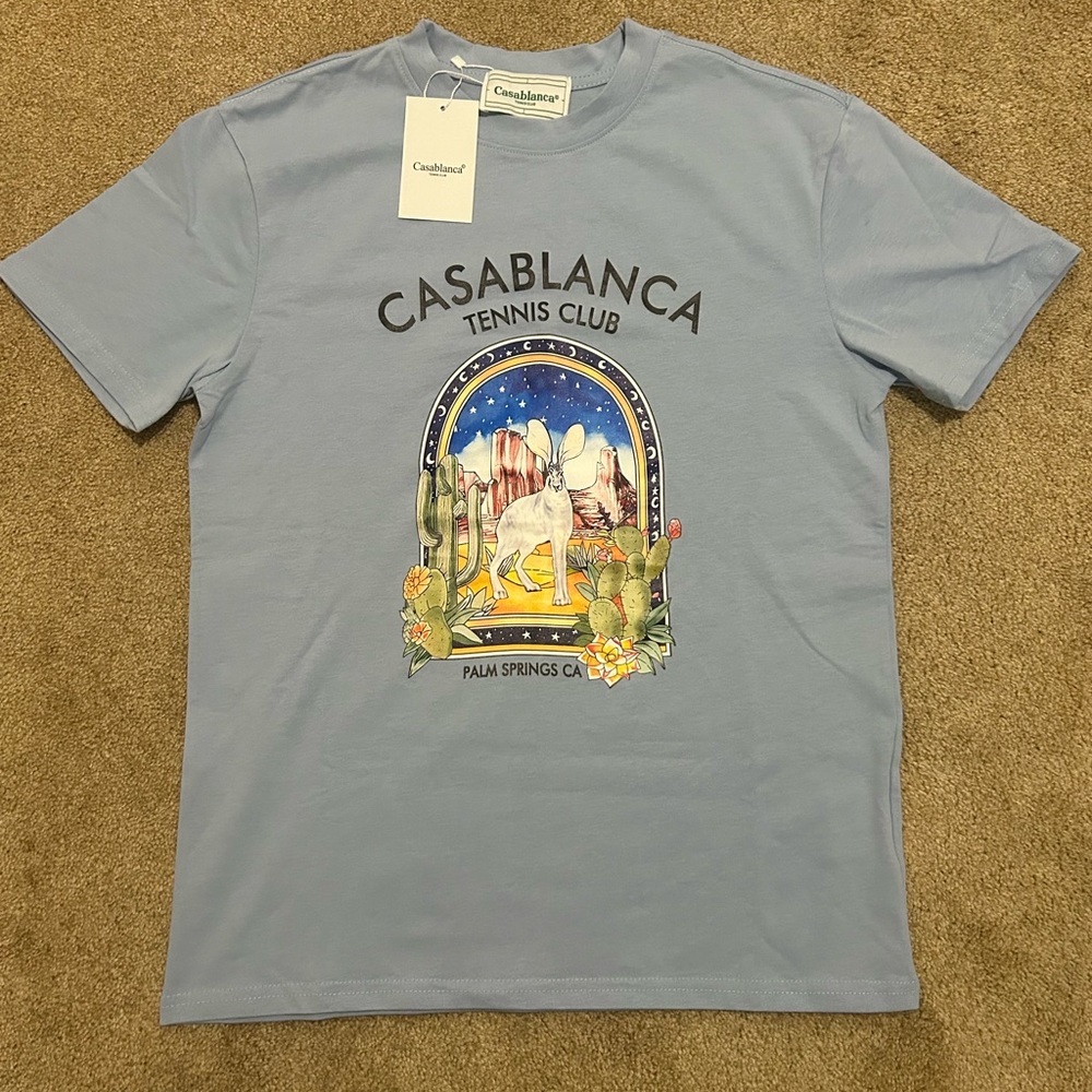 Light Blue CasaBlanca Tee Size Medium